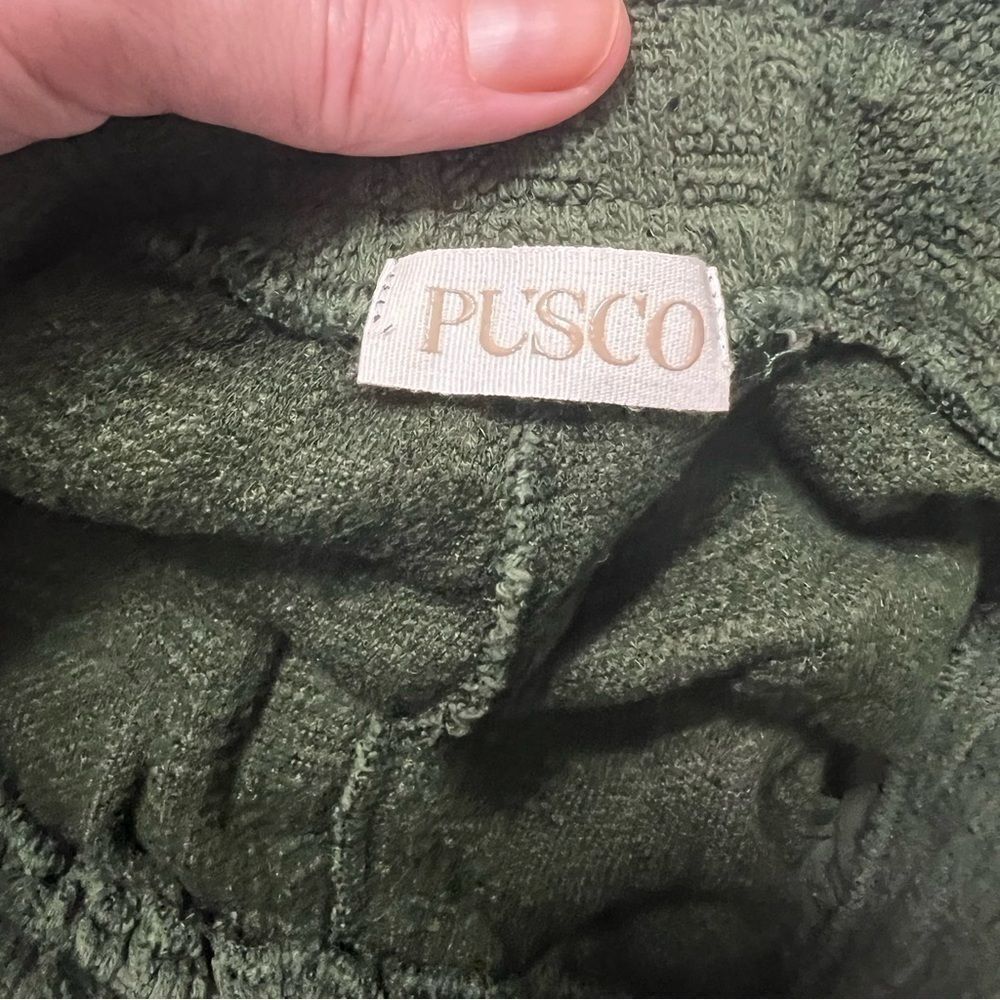 Pusco matching green knitted Hooded top medium pants green Brazilian vintage - Picture 11 of 14